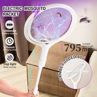 3500V 5in1 Mosquito Killer Lamp Multicunctional Angle Adjustable Bug Zapper Electric USB Rechargeable Mosquito Fly Bat Swatter