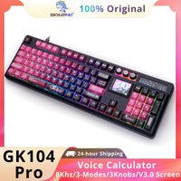 SKYLOONG GK104 Pro Mechanical Gamer Keyboard Full-Size Wireless Keyboard RGB Backlit Hot-Swappable Macro Konb Keyboard for PC image 4