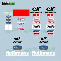 for Honda Rothmans NSR motorcycle sticker body racing decoration fuel tank engine logo fairing helmet windshield decal printing