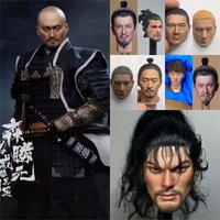 1/6 Scale Resin Painted Head Sculpt for Beat Takeshi / Takeshi Kitano (Yakuza) & Oda Nobunaga Samurai Action Figure Collectible