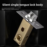 Toilet Door Lock Small Tongue Bathroom Door Lock Tongue Room Door Lock Core Single Tongue Toilet Door Interior Lock Accessories