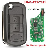 For Land Rover Discovery 3 2004-2010 Range Rover Sport Car 3 Button Remote Key Fob 433mhz PCF7941 Chip Brand New Car Accessories