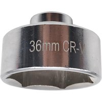Oil Filter Wrench – 36mm Metric, Low Profile, Steel – Socket Tool to Remove Cartridge Style Housing Canister Cap