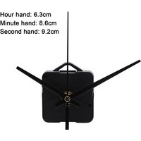 Mute Quartz DIY Wall Clock Movement Machine Silver Hands Repair Kit