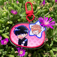 Go For It, Nakamura-kun!! Acrylic Keychain, Nakamura & Hirose Ship Charm, New BL Anime Character Keyring for Fans