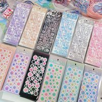 SKYSONIC BOBO 6PCS Scrapbooking Stickers Journal Decor Lable Cute Kawaii Idol Stationery Postcards Korean Decor Sticker Suppli