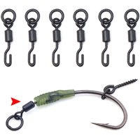 20pcs Carp Fishing Accessories Snap Swivels For Carp Coarse Ronnie Rig Fishing Hook Connector Quick Change Swivel Fishing Tackle