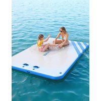 Ultra-Stable Inflatable Floating Dock Platform – Non-Slip Surface, Includes Ladder & Anchors, Heavy-Duty PVC, Portable Water Mat