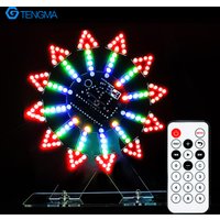 Colorful Cool Animation LED Electric Rotating Ferris Wheel Components DIY Welding Assembly Parts