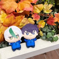 Authentic Japanese Valley Blue Prison Plush Blue Lock Nunu Doll Pendant with Eight Bullets Nunu Doll Pendant in Stock