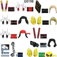 The Sai Stick Book Handcuffs Camera Cloak Action Figures Weapons Pants Hair Parts Model Blocks MOC Bricks Set Gifts Toys G0198