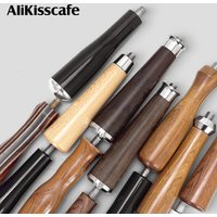 Coffee Bottomless Portafilter Nake M10 Wood Handle For Delonghi Breville 51 54 58mm Replacement Espresso Accessory Barista Tools