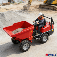 1300kg Mini Dumper CE Certified Euro 5 Hydraulic Small Site Dumper for Construction Farm