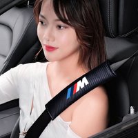 Car Seat Belt Covers Safety Pad Cushion Protector For BMW M Power X1 e84 X3 f25 X5 e53 x6 e71 ix3 i3 320i 330d M4 1 3 5 Series