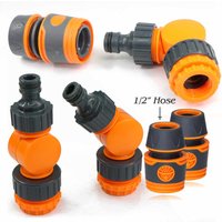 Garden Hose Tap 1/2" 3/4" 1" Thread Angle Adjustable Quick Connectors for 16mm Tube Watering Fitting 180° Rotatable Faucet Joint