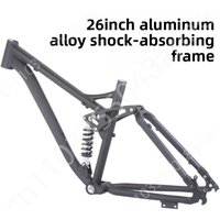 AliExpress 26 Inch Mountain Bike Aluminum Alloy Shock Absorbing Frame Four Bar Soft Tail Suspension Frame Disc Brake Oil Disc Quick Release