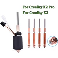 For Creality K2 K2Pro Hotend Kit Ceramic Heating Block Kit 0.4mm All-metal Integrated Quick Swap Nozzle 350°C For Creality K2Pro