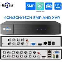 Hiseeu 5MP XVR 4/8/16 Channels AHD CVI TVI CVBS IP Digital Video Recorder DVR Home Security Protection System Guard Live