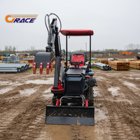 35HP Mini Crawler Tractor Diesel-Powered Small Track Tractor for Orchard Vineyard Tilling & Fertilizing Work