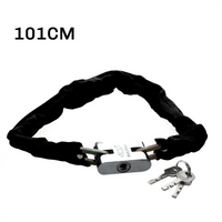 Bike Lock 101CM Metal Anti-Theft MTB Road Bike Heavy Duty Safety Lock Motorcycle Padlock Bicycle Chain Lock with Key
