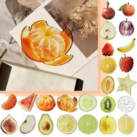 Creative Simulation Fruit Bookmark Translucent Acrylic Reading Mark Unique Birthday Gift for Bookworm Student Stationery Supply