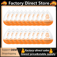 1~50Pcs Portable Face Primer Makeup Base Sunscreen Ultra SPF50 Body Sunscreen Oil-Control Brighten Moisture Primer