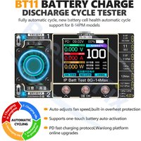 AliExpress NONE BT11 Battery Charge/Discharge Cycle Tester PD Fast Charging for IPhone 8-14PM Battery Repair Electrical Cycle Testing Tool