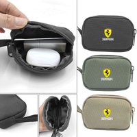 Car Logo Portable Mini Coin Purse Key Bag Storage Bag for Ferrari Series 296 GTB GTS Roma Purosangue 812 Competizione SF90 F8