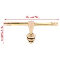 Garden Agriculture Lawn Irrigation Watering Nozzle Spray 2 Arm Rotating Brass Nozzle Automatic Rotating Sprinkler