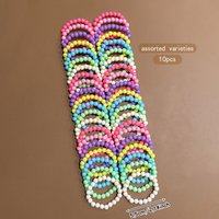 10 versatile temperament, simple and sweet color, random solid color bracelet