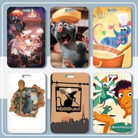 Movie R-Ratatouille Card Holder Neck Strap Pendant Door Badge Holder Lanyards Keychain Work Credential Case Gift