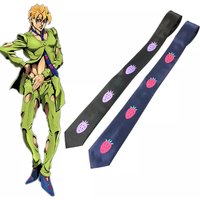 Anime JoJo's Bizarre Adventure Fugo Pannacotta Kira Neck Tie Small Strawberry Adult Cosplay Accessory Costumes Props Halloween