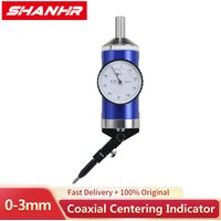 SHANHR Coaxial Centering Indicator Dial Test Complete Set 0-3mm 0.01mm With Storage Case, Milling Machine Center Test Dial Tools