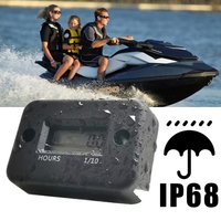 Digital Hour Meter LCD Counter for Motorcycle ATV Snowmobile Boat Generator - Precision Timekeeping for Automotive And Outdoor E