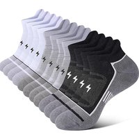 6 Pack Men's Athletic Socks Thick Cushioned Breathable Moisture Wicking for Running Hiking