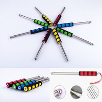 1.6m/2m Sturdy Flag Pole Easy to Carry Telescopic Flagpole Non-slip Handle Portable Handheld Flag Pole Teaching Pointer Stick