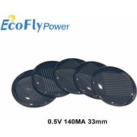 Solar Cell 0.5V Mini Solar System DIY For Battery Solar Panel Phone Chargers Portable 140MA 2R 33mm