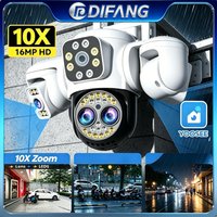 Yoosee Outdoor Camera Triple Screen Quad Lens 10X Optical Zoom AI Auto Tracking ONVIF Waterproof Yoosee CCTV Security Protection