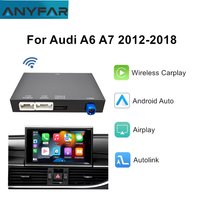 For Audi A6 A7 2012-2018 Wireless CarPlay Android Auto Interface Mirror Link AirPlay Autolink Bluetooth Rear Camera