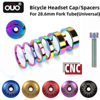 OUO CNC capuchon d'alimentation vtt 1 1/8 entretoises de casque tige capuchon supérieur boulon 28.6mm entretoise de fourche pont de vélo colonne de direction