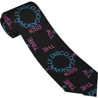 Kiss All The Time. Disco, Occasionally Tour Necktie 8 cm Harrys Music Styles Neck Ties for Men Narrow Suits Accessories Cravat