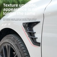 2pcs Vent Cover Fender Hood Air Flow Intake Trim Car Side Exterior Accessories Wing Decals Ventilation Sticker Modified Styling