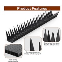 6pcs anti-climbing fence spikes Bird Spikes Outdoor Anti-Climb Pigeon Defender Strips Animal Spikes Anti Cat Anti Pigeon Spike