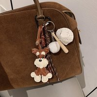 Cartoon Dog Keychains For Women Y2k Bag Pendant Couple Car Key Chains Jewelry Gift Decoration Accessories