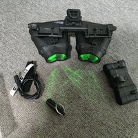 Luminous Version Tactical Airsoft Dummy GPNVG18 Night Vision Goggles L4g24 Helmet Mount Set Cosplay No Function NVG Model Kit