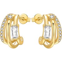 Orstarry S925 Sterling Silver 18k gold French 3-layer Stud Earrings For Lady S925 Jewelry Party Anniversary Trendy Original Gift