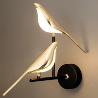 Nordic Bird Wall Sconce Decor Dining Table Kitchen Led Lights Bathroom Bedroom Bedside Indoor Wall Lamps for Room Home-appliance