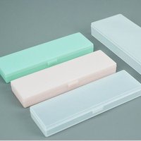 Transparent Plastic Pencil Box For Students Without Printing Simple Low Carbon Environmental Protection Pencil Case