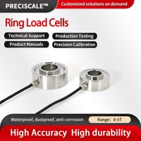 Preciscale Ring Force Load Cell Sensor Stainless Steel, High Precision Weight Sensor Mainly Used Intensile Testing φ3*2M