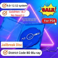 Jailbreak Disc New Version 12.52 For PS4 Latest Firmware GoldHen 18.7 Bootable Payload Home brew Backup Games Latest Version